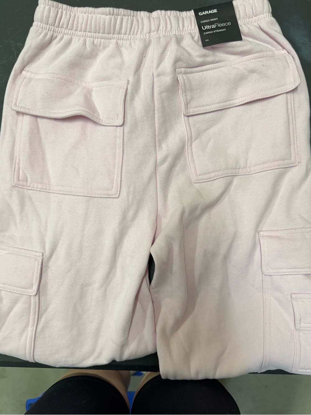 Garage UltraFleece Cargo Straight Sweatpants Size Small Light Pink New - Picture 8 of 8